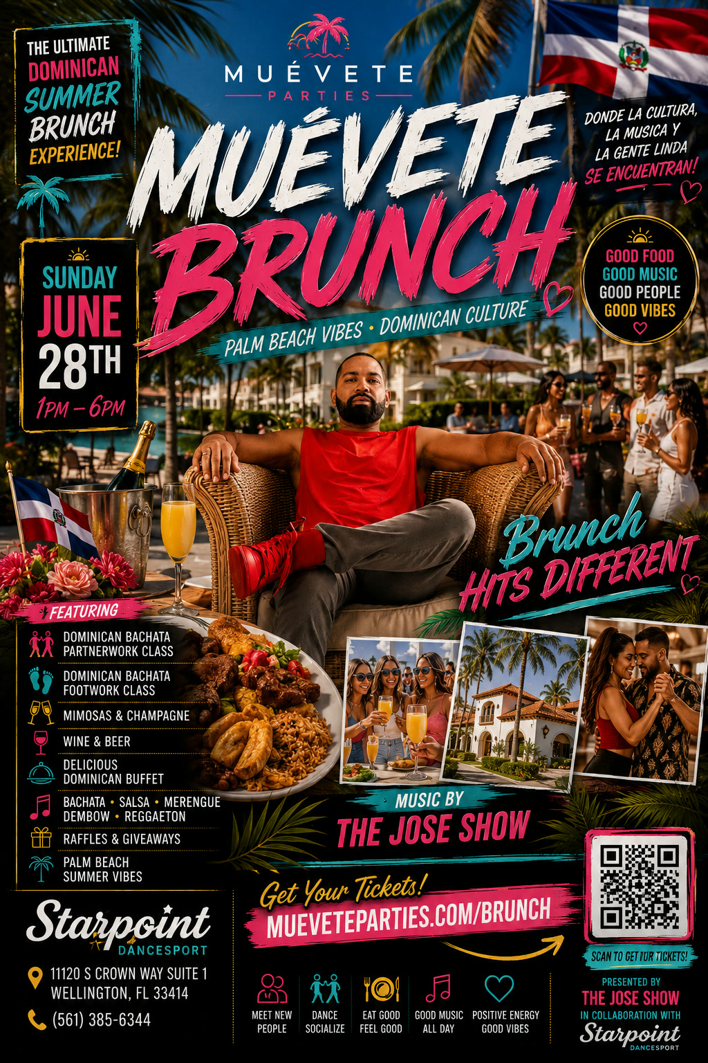 Muévete Brunch — flyer